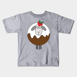 Fancy Dress Christmas Pudding Sheep Kids T-Shirt